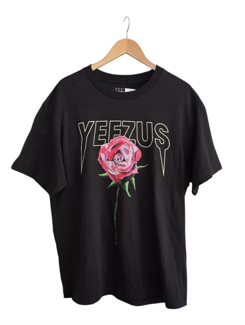 Yeezy Black Graphic Rose T-Shirt